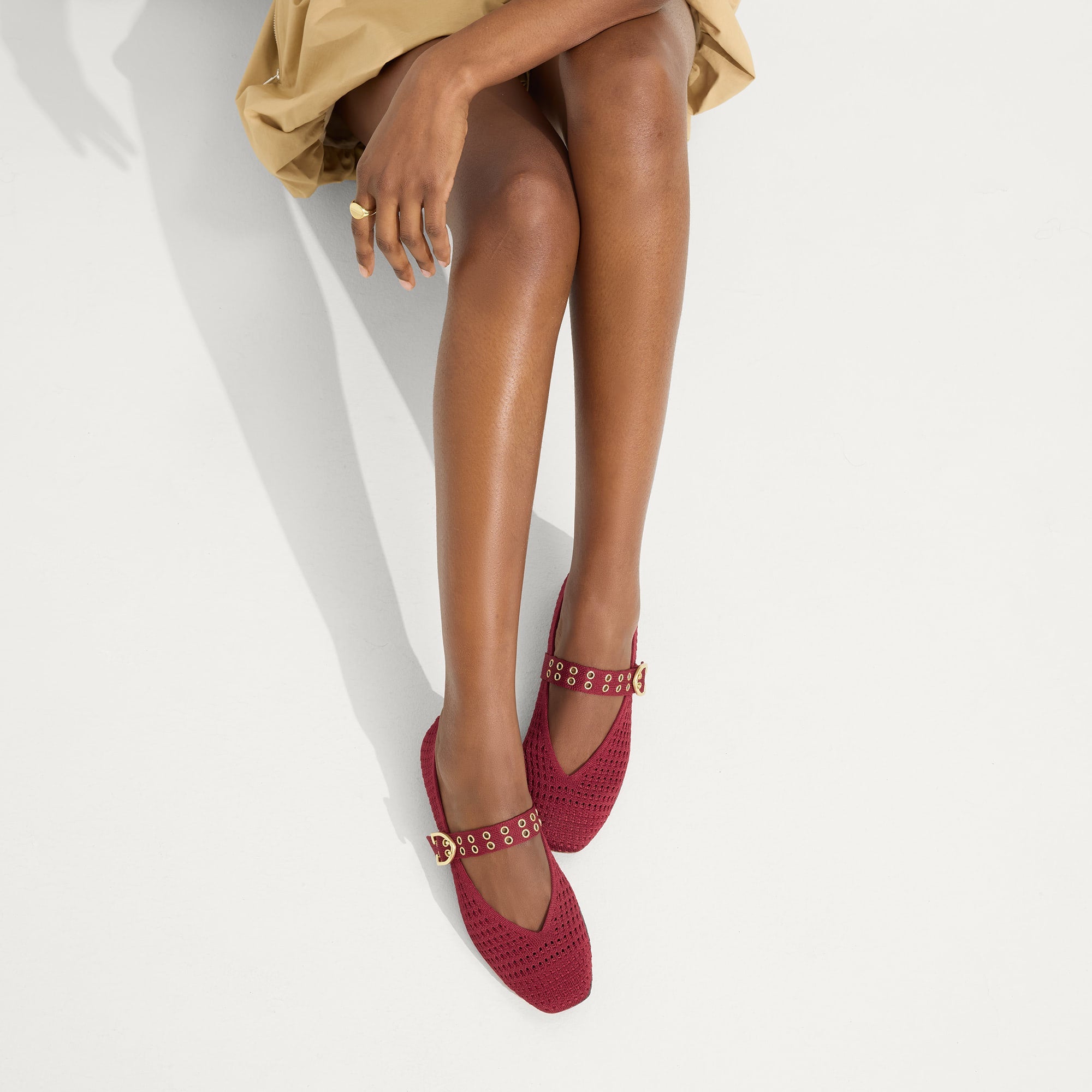 The Max Buckle Mary Jane - Ruby Mesh - Image 3