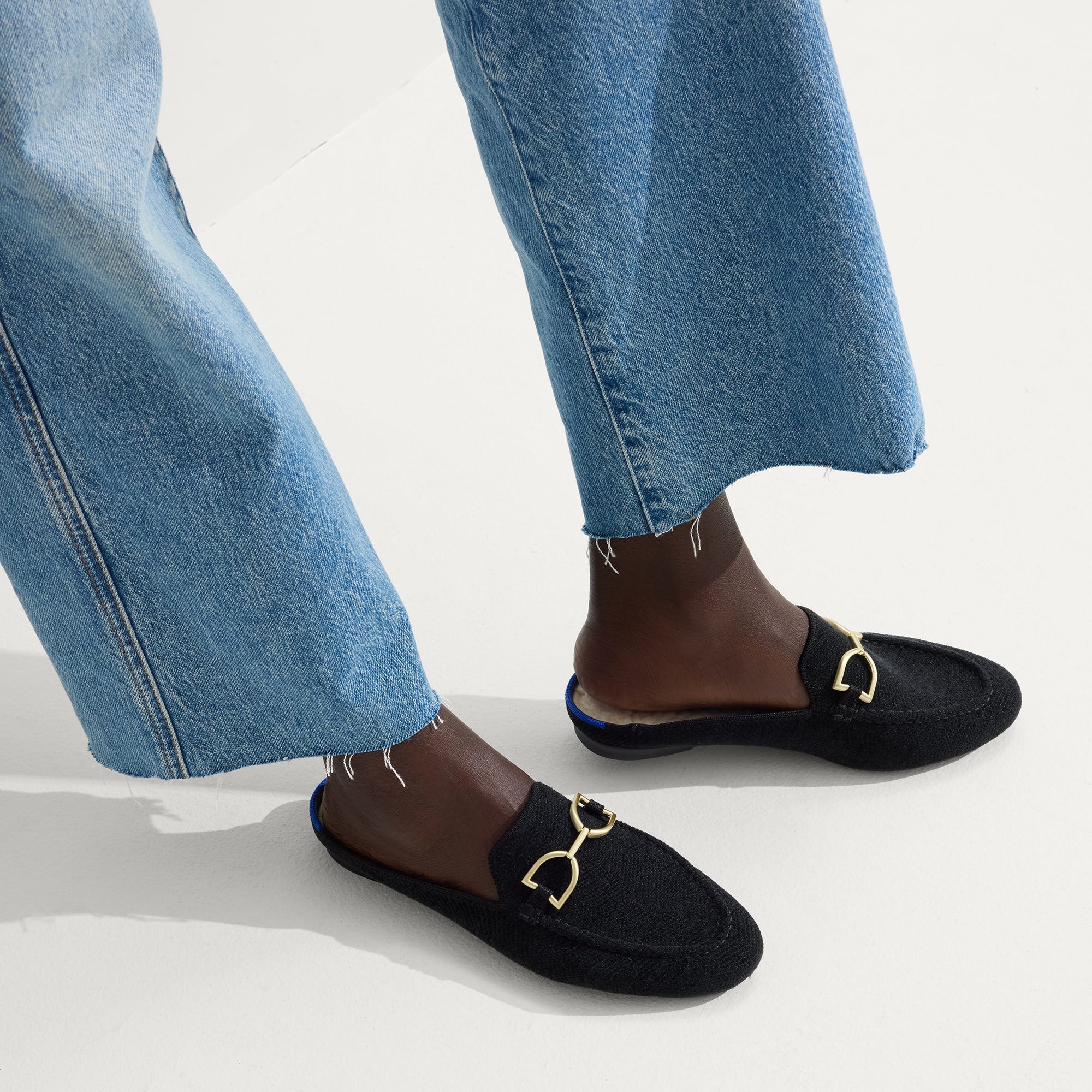 The ReVelvet? Cozy Bit Loafer Mule - ReVelvet? Black - Image 3